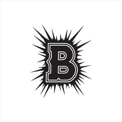 Letter A sporty college font alphabet