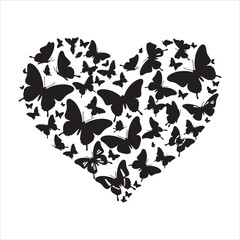 Butterflies silhouette