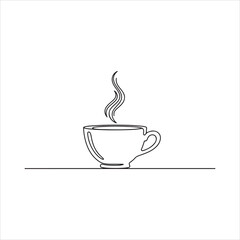 cup of coffee line art