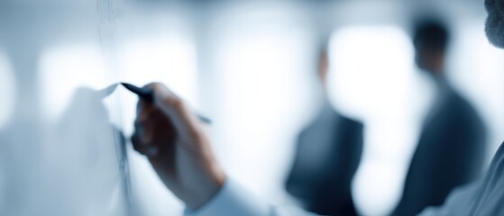 Corporate transformation planning session with emphasis on scalability and efficiency