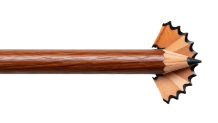 Sharpening tools in action unique pencil artistic isolated on transparent background