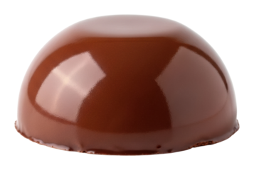 Chocolate dessert sphere kitchen food isolated on transparent background