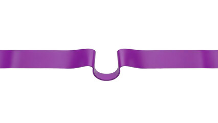 Cutting purple ribbon at grand opening ceremony event hall isolated on transparent background