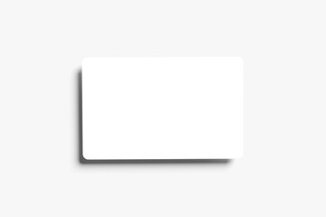 Blank member card for mockup - 3D Illustration