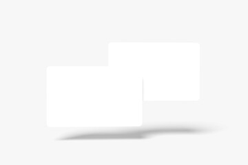 Blank member card for mockup - 3D Illustration