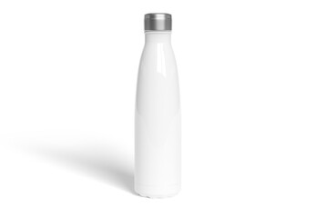 Isothermal sport bottle isolated on transparent background mockup 3D rendering