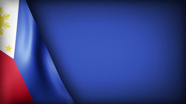 High Quality National Animated Background with Wavy Flag of PHILIPPINES