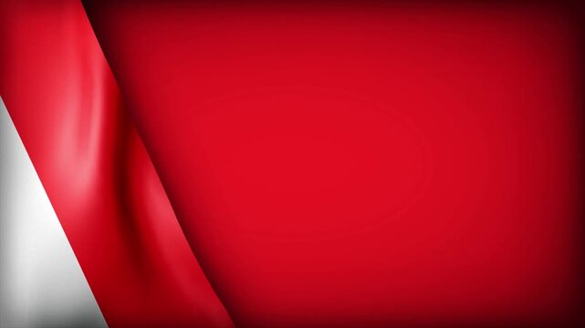 High Quality National Animated Background with Wavy Flag of INDONESIA