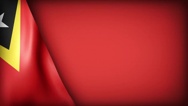 High Quality National Animated Background with Wavy Flag of EAST TIMOR