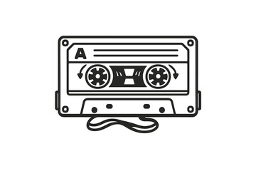 Fototapeta premium Retro Cassette Tape Icon