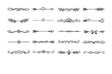 Obraz premium Hand-drawn decorative dividers and ornaments