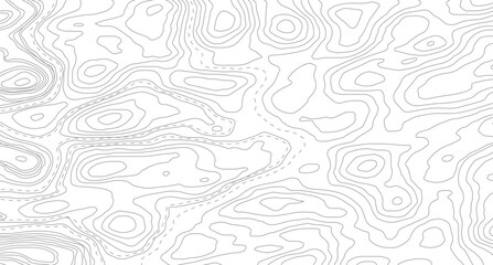 Vector geographic contour map. Background of the topographic map. Topography background. Vector banner. Topography map background. © Mst