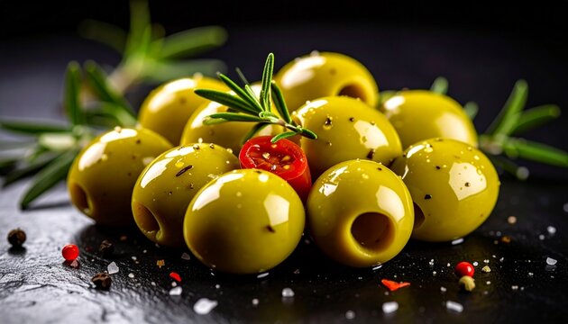 光沢が美しいオリーブのマリネ1 - Powered by Adobe