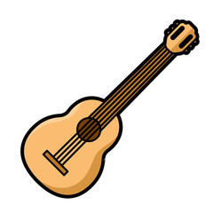 Acoustic Guitar Musical Instrument Illustration