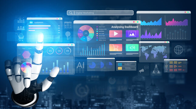 AI processing digital marketing metrics and visualizing campaign performance data to improve strategy, insights, and ROI optimization for online businesses Parse - Powered by Adobe