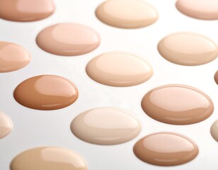 Pills or Tablets on White Background.