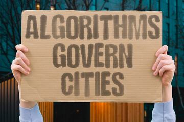 "Algorithms Govern Cities" Software decides urban planning today. AUTOMATION. URBAN. SYSTEMS. DECISIONS. PLANNING.