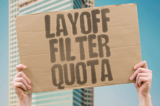 "Layoff Filter Quota" A simple reminder that layoff can end filter roles fast. SCREENING. AUTOMATION. UPSKILL. AI. MORALE.