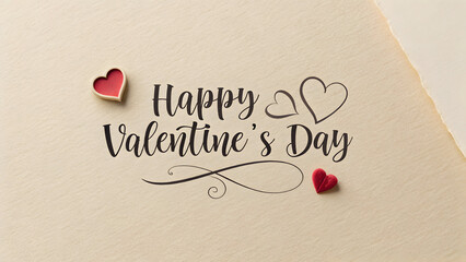 Happy Valentine&rsquo;s Day Handwritten Calligraphy Typography