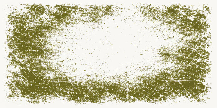 A textured green grass background with a grungy vintage surface pattern featuring aged paper elements and a rough stone backdrop design