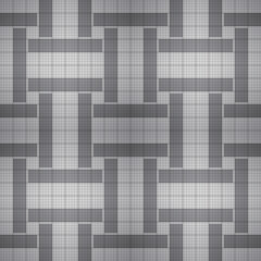 black and white square mosaic seamless pattern vector illustration