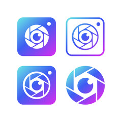 Camera Lens Premium Logo Design