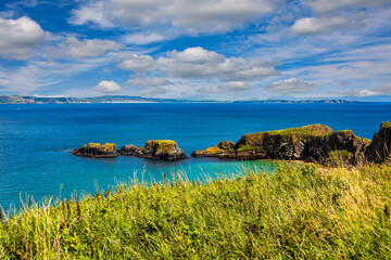 Scenic Landscape in Giants Causeway, Northern Ireland