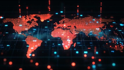 Night lights, a city of modern business and smart digital innovation with a network of interconnected rewards over the cityscape of the future smart wireless digital city and social media network that