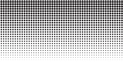 Black and gray halftone dots gradient texture abstract vector background screen tone for comics © MD kibriya Ahamed 