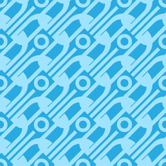 Abstract Blue Geometric Pattern Background
