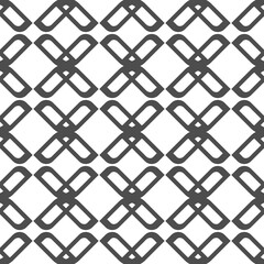 Seamless Geometric Pattern with Rounded Crosses
