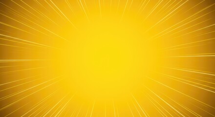 Fototapeta premium A bright, cheerful yellow abstract background representing energy, warmth, sunshine, and happiness. Perfect for cheerful digital or print designs ,striking ,yellow ,glow