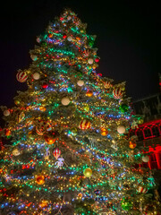 Bruxelles la nuit en d&eacute;cembre