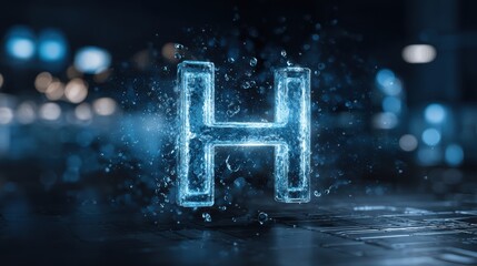 Hydrogen technology, molecule business wallpaper