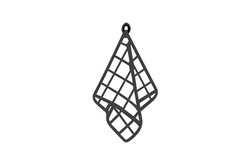 Abstract Wireframe Pendant