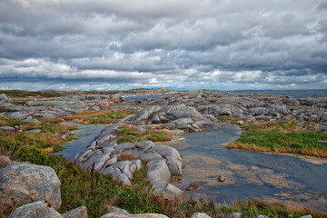 Rocky Terrain at Peggy's Cove in Halifax, Nova Scotia