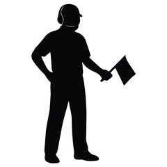 Race official silhouette