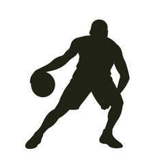 Player crossover move silhouette