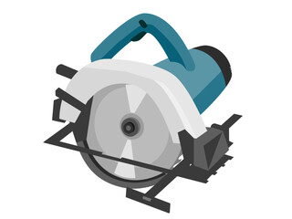 電動丸鋸のイラスト / Electric Circular Saw Illustration