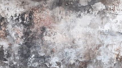 Aged textured wall with peeling paint and stains