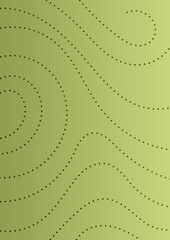 abstract background with curved lines with dots with the shape of leaves