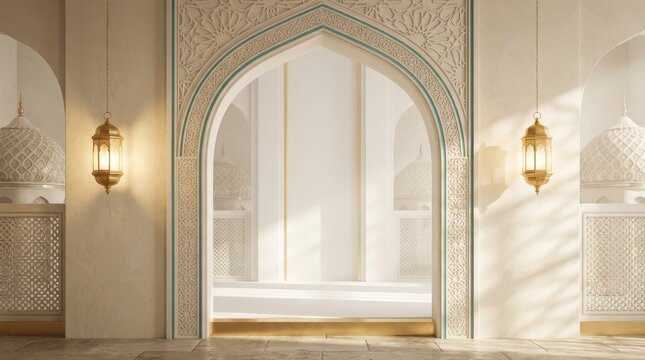 interior of the mosque