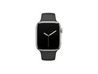 Smartwatch with black strap and face.