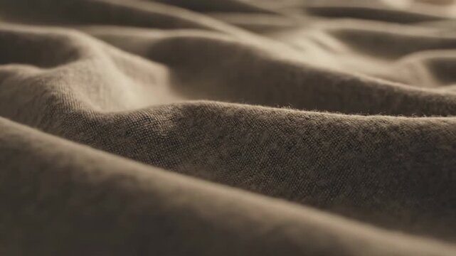 Soft fabric resting on surface showing textures and colors in natural light during afternoon