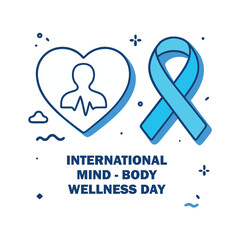 Illustrator eps file metadata for international mind body wellness day design