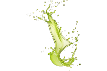 Green Paint Splashing Isolated shot of green paint splash on white background green splashes paint on a white background. Green paint Splatter isolated on transparent background. Green Blobs spatters