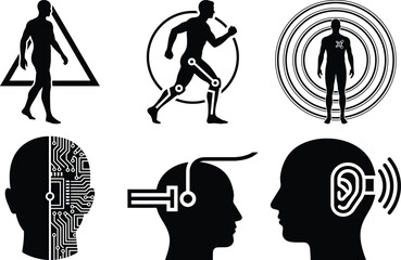 Biohacking Human Optimization & Ascension Icons Bundle � System Blueprint, Hydration, Inner Balance, Intelligence Core, Integrated Stack