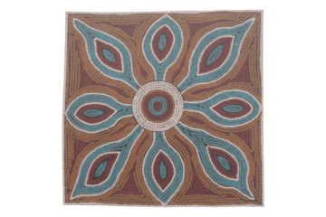 Aboriginal dot painting design square