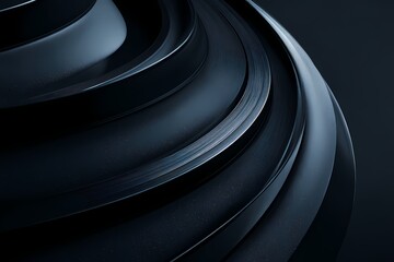 Close up of a macro camera lens with concentric rings and reflections