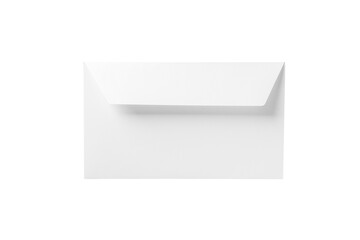 Empty white envelope isolated